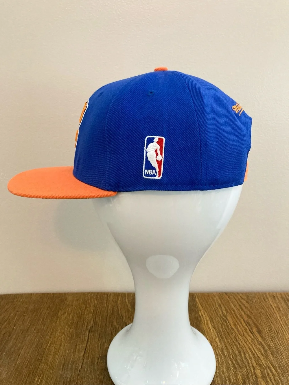 Mitchell & Ness New York Knicks NBA SnapBack Ball Cap OSFM Blue/Orange
